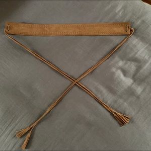 Faux Suede wrap/tie belt